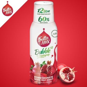 FruttaMax SYROP KONCENTRAT DO NAPOI GAZOWANYCH SMAK GRANAT NA 12l