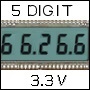 ART New LCD 5 cyfr - typu: -.8.8.8.8.8 3,3V