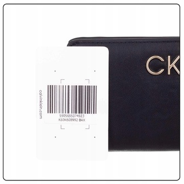 CALVIN KLEIN BEZPIECZNY PORTFEL DAMSKI BILLFOLD CZARNY