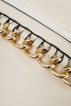 NOBO КРЕМОВАЯ ЖЕНСКАЯ СУМКА НА ЦЕПИ, ПРАКТИЧНАЯ, ПОДХОДИТ ДЛЯ А5