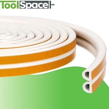 Уплотнитель для окон и дверей Д 25 м БЕЛЫЙ