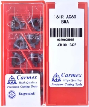 PŁYTKI DO GWINTU WEWNĘTRZNEGO 16 IR AG60 CARMEX
