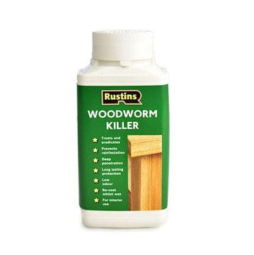 Rustins Woodworm Killer środek owadobójczy szkodniki drewna korniki termity