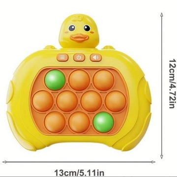 ЭЛЕКТРИЧЕСКАЯ АНТИСТРЕССОВАЯ АРКАДА POP IT GNIOTEK DUCK WOOPIE ИГРА
