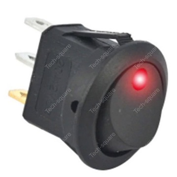 Switch ON OFF włącznik 16A 12V LED czerwony