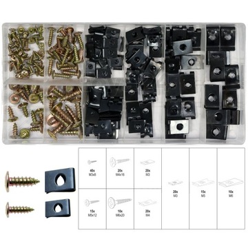 Винты, шайбы корпуса, комплект 170 шт.