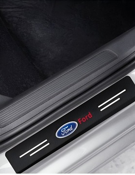 НАКЛЕЙКИ FORD ЗАЩИТНЫЕ КРЫШКИ РАМА ФОЛЬГА 4 ШТ. УГЛЕРОДА ЧЕРНАЯ