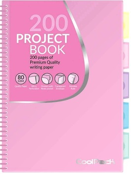 KOŁOBRULION B5 COOLPACK PASTEL B5 200 KARTEK RÓŻ