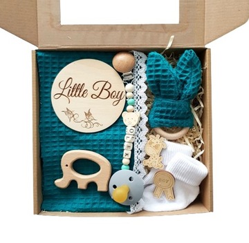 Prezent dla niemowlaka Gift Box powitalny zestaw dla noworodka Baby Shower