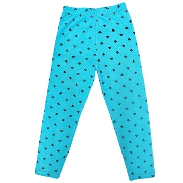 Turusowe LEGGINSY w łapki GETRY r.104-116