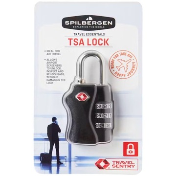 Kłódka na kod Spilbergen TSA Lock do samolotu walizki