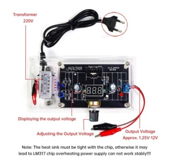 Регулируемый источник питания 1,25-12 В 2 Вт для набора для самостоятельной пайки