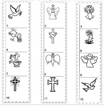 КРЕЩЕННАЯ ОДЕЖДА С ВЫШИВКОЙ ИМЯ 28х28