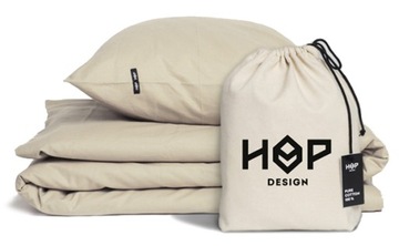 Poszwa na kołdrę 200x200 Piaskowy Hop Design