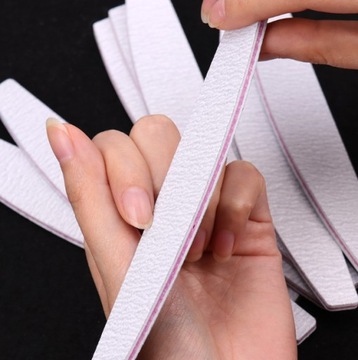 Pilnik łódka półksiężyc zebra 100/180 10szt. Prima Derma