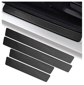 4x УГЛЕРОДНЫЕ АВТОМОБИЛЬНЫЕ СИГНАЛЬНЫЕ НАКЛЕЙКИ ЗАЩИТНАЯ ЗАЩИТНАЯ НАКЛЕЙКА