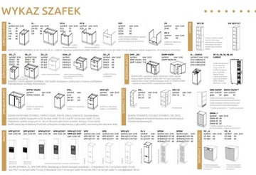 KUCHNIA LAKIEROWANA BIAŁY MAT Z DEKOREM DREWNA