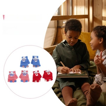 Детские зимние перчатки, милые варежки, детские перчатки, 3 пары, детские ученики