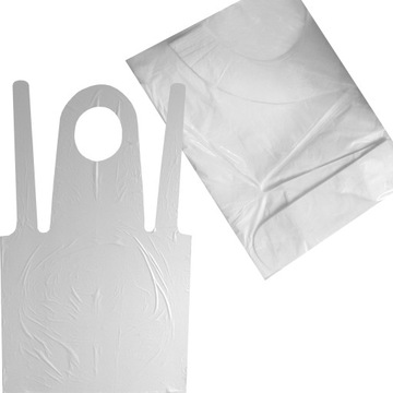 fartuchy foliowe PE jednorazowe 81x125cm 500 szt.