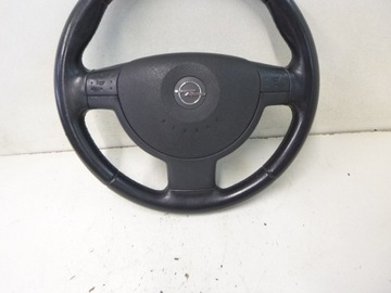Руль + Подушка безопасности Opel Corsa C 2005 г. КОЖА
