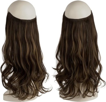 Treska włosy półdługie syntetyczne jasny blond FESHFEN 35cm