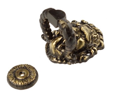 ДВЕРНОЙ МОЛОТОК, ЛАТУНЬ, ЛЕВ, ПАТИНА PL