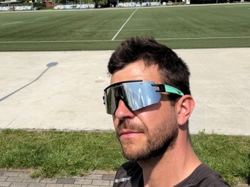 Okulary fotochromowe lustrzane LUCKY Rowerowe sportowe przeciwsłoneczne