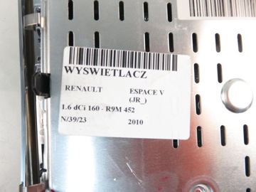 DISPLEJ RENAULT ESPACE V (JR_) 280908976R