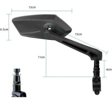 2 шт. ВЕЛОСИПЕДНОЕ ЗЕРКАЛО, РЕГУЛИРУЕМОЕ НА 360°, ДЛЯ ВЕЛОСИПЕДНОГО РУЛЯ 20-24 ММ