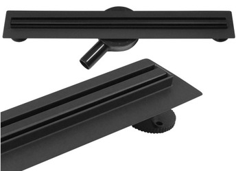 Odpływ liniowy SLIM TURN BLACK 90 cm