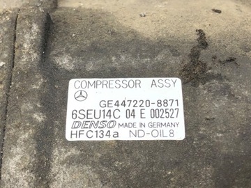 KOMPRESOR KLIMATIZACE MERCEDES A W168 447220-8871