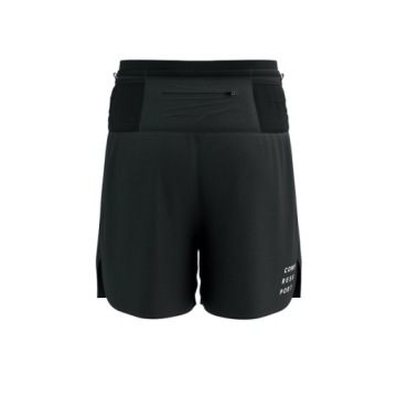 COMPRESSPORT TRAIL RACING 2-IN-1 SHORT черные беговые шорты XL