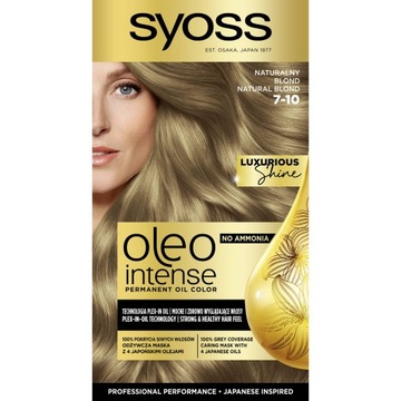 FARBA DO WŁOSÓW NATURALNY BLOND BEZ AMONIAKU SYOSS