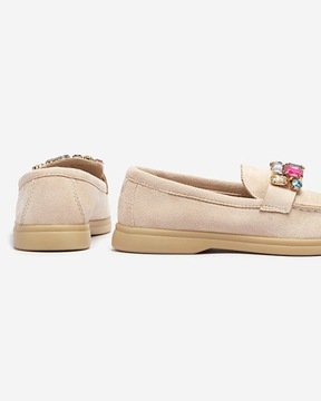 БЕЖЕВЫЕ ЖЕНСКИЕ МОКАСИНЫ NELLENS 36