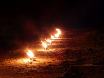 САДОВЫЙ ФАКЕЛ В БАНКЕ, ПАРАФИН НА 3 ЧАСА, БОЛЬШОЕ ПЛАМЯ