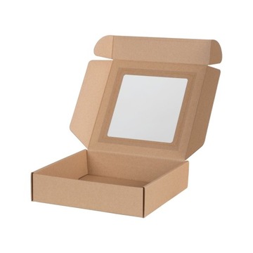50x Pudełka Fasonowe z Okienkiem 200x200x50mm
