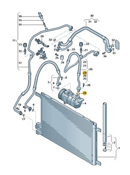 KROUŽEK TĚSNĚNÍ 8E0260749C VW OE