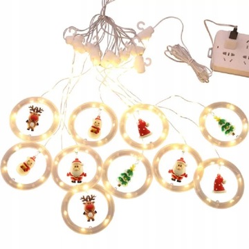СУПЕР СВЕТОДИОДНЫЕ ПРОВОДНЫЕ ЛАМПЫ СВЕТОДИОДНЫЕ ЗАНАВЕСЫ USB SANTA