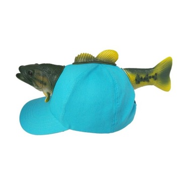 śmieszna wędkarska czapeczka z rybą czapka 3d