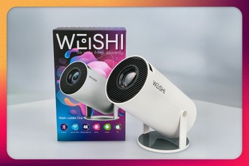 ПРОЕКТОР ANDROID TV WIFI FULL HD ПОРТАТИВНЫЙ УМНЫЙ ВРАЩАЮЩИЙСЯ ДИНАМИК