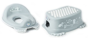 КРЫШКА НА УНИТАЗ + ПРОТИВОСКОЛЬЗЯЩАЯ ПЛАТФОРМА Owls