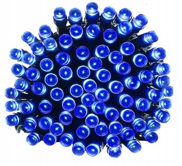 100 LED LAMPKI CHOINKOWE NIEBIESKI OŚWIETLENIE