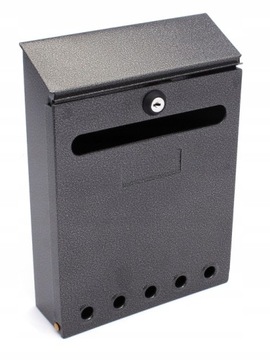 Skrzynka na LISTY pocztowa SMART 25x18x5,7cm SZARY