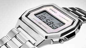 NOWY ZEGAREK CASIO A1000D-7EF VINTAGE PREMIUM CYFROWY LED MASA PERŁOWA +BOX