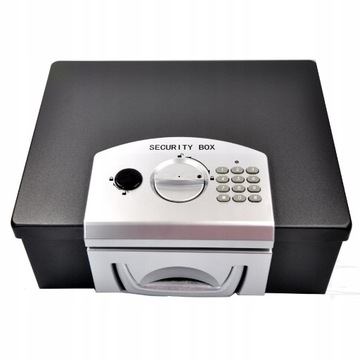 KASETA KASETKA METALOWA NA KOD Z ZAMKIEM CYFROWYM