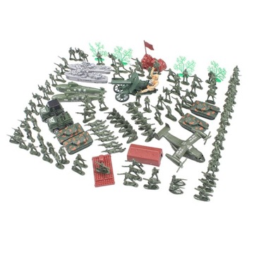 120 Pieces Miniature Soldier Tank Set Portable for