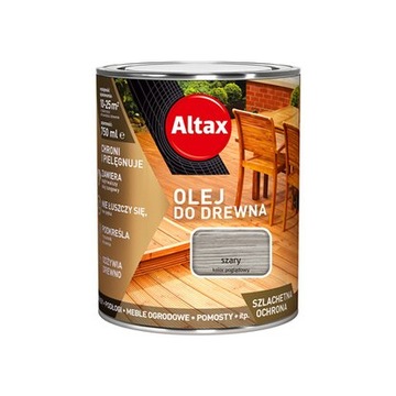 Olej do drewna ALTAX 750ml SZARY