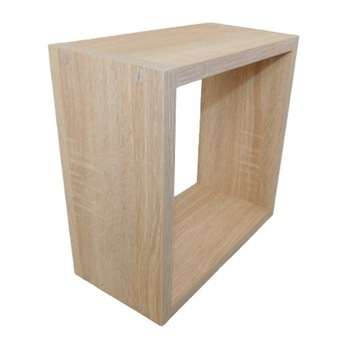 Kwadrat Półka DĄB SONOMA 30x30x15 Kubik wisząca