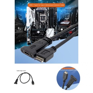 Długi czas serwisowania lekka szybkość USB3.1 kabe