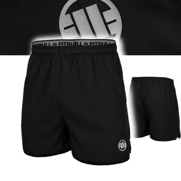 PITBULL MĘSKIE SPODENKI SPORTOWE PERFORMANCE SMALL LOGO 2 CZARNE XL